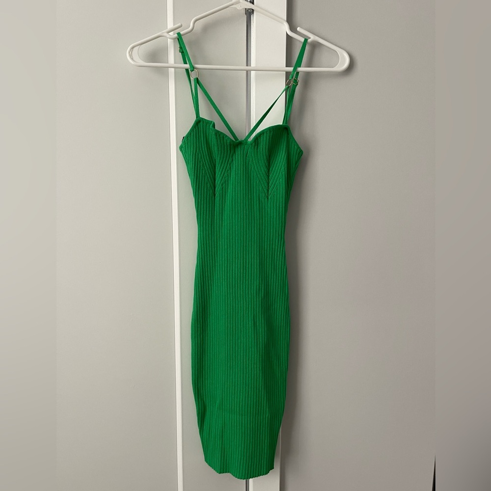 UNWORN, Green Body Con Dress